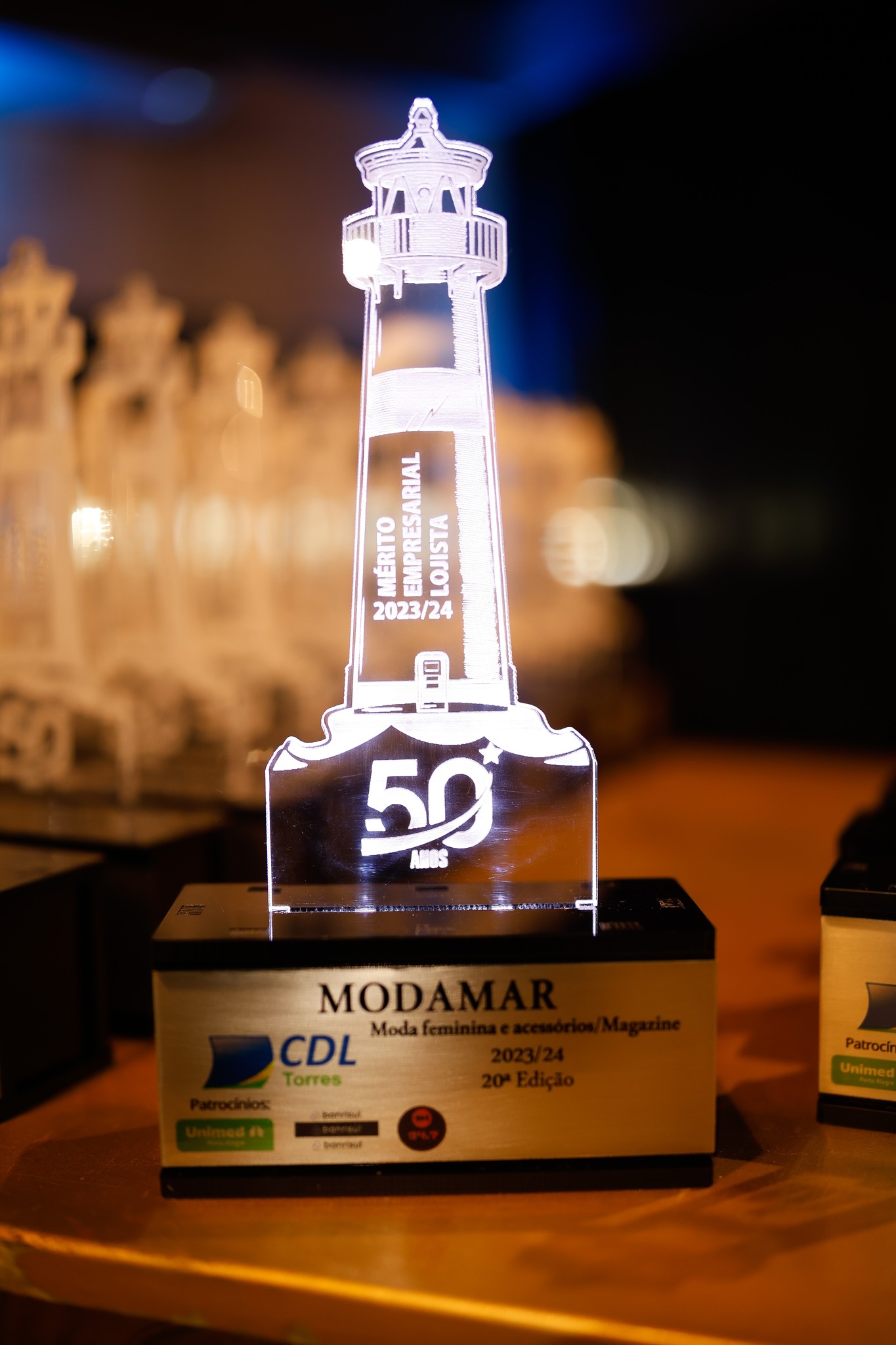 Troféu CDL Acrílico